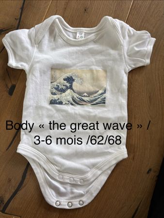 Body « the great wave » 3-6 mois